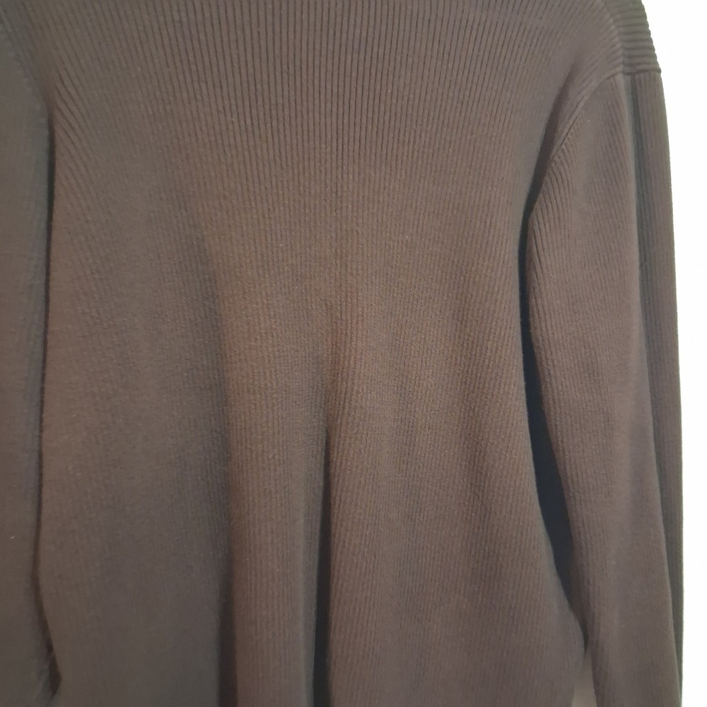 Vintage Lauren Ralph Lauren Turtleneck Women XL Brown Ribbed 90s Dark Academia - Picture 4 of 7